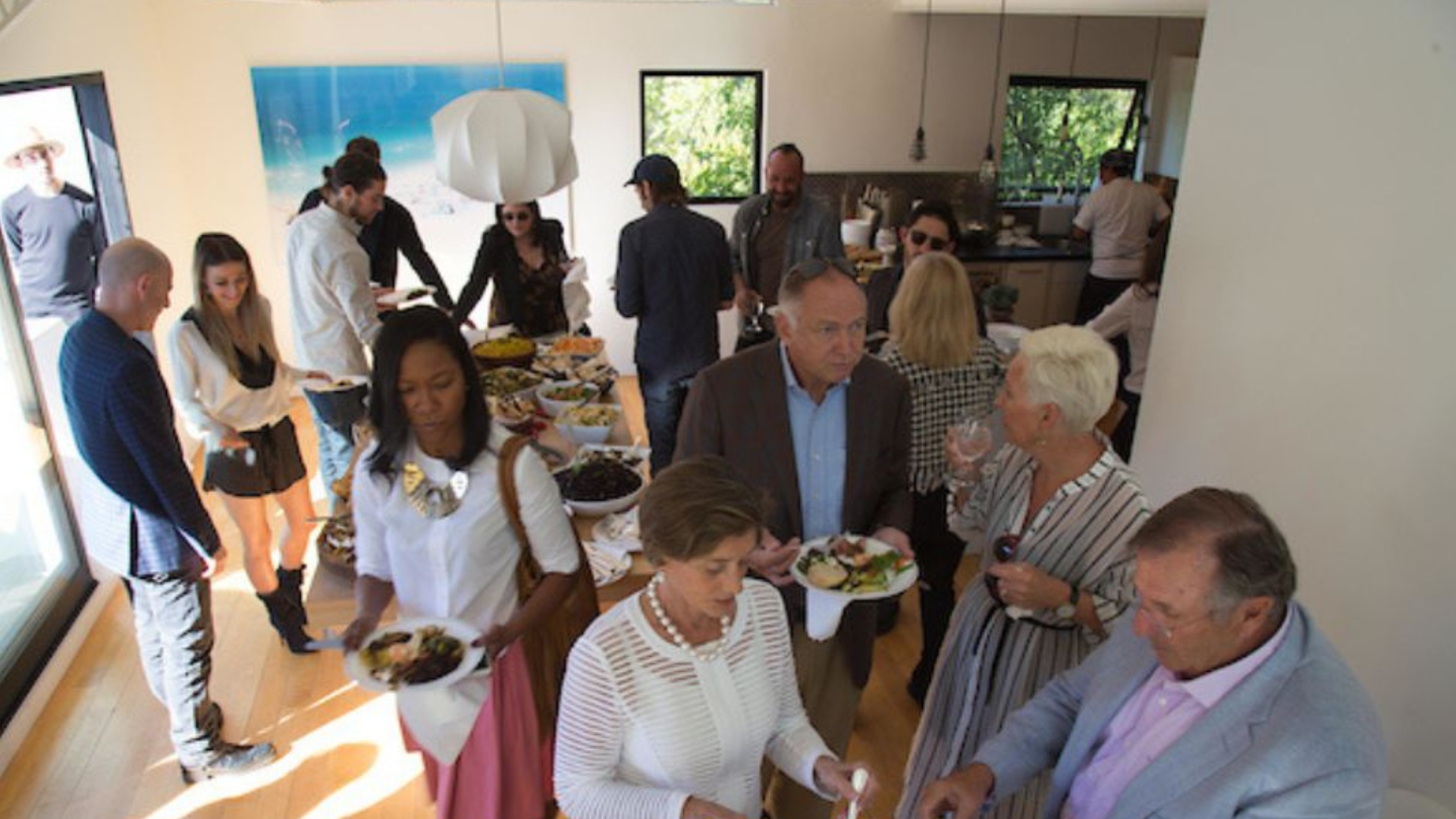 A birdseye view of Joel Edgerton's fundraising event in LA