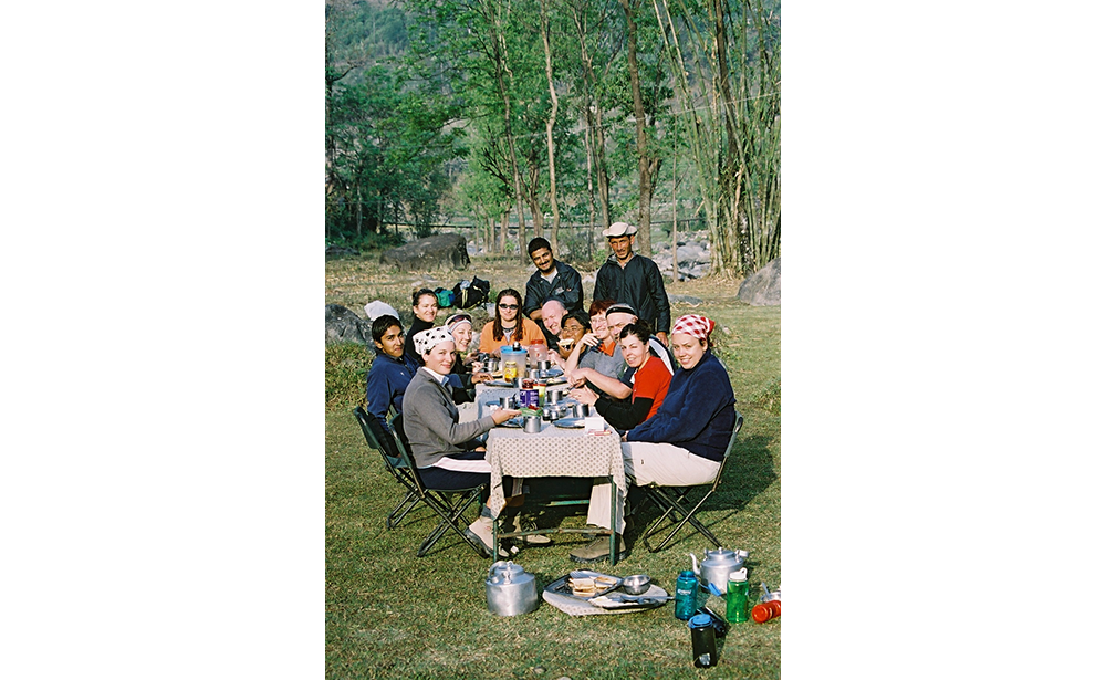 A group of fundraisers in Nepal